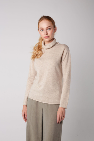 Водолазка жен 12127 каш мунх (L-48, 1000 бежево-кор)