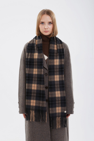 Шарф WA210207 гоби (170*30, 1481\0075\1375\1143-чер\граф\сер\беж-клетка)