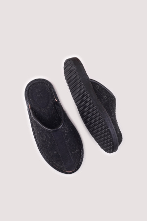 Тапочки войлочные без пятки Bogts (36-37, черный)