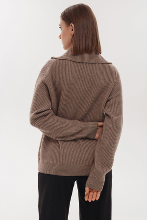 Сорочка жен 11061 на молнии каш мунх (M-46, 57 коричневый)