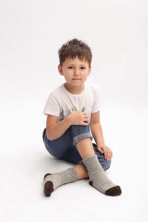 Носки дет 70% шерсть ТОД (2, сер*шок)