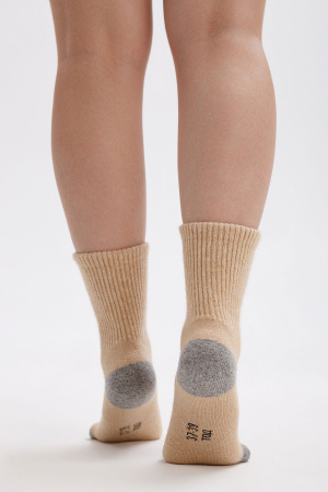 Носки 70% шерсть ТОД (34-36, беж*сер)