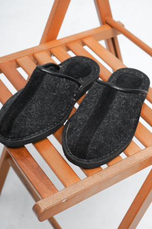 Тапочки войлочные без пятки Bogts (36-37, черный)