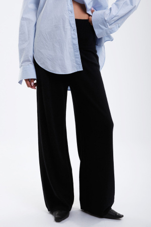 Брюки жен 05151 каш Мунх широкий пояс (2XL-52, 81 черный)