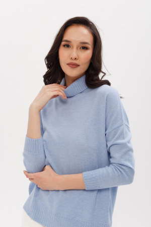 Свитер жен 12072 каш Мунх (M-46, 520 голубой)