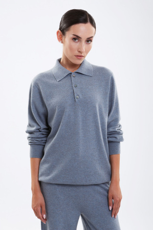 Сорочка 11009-Ж на пугов каш Мунх (M-46, 1402 голубо-синий)