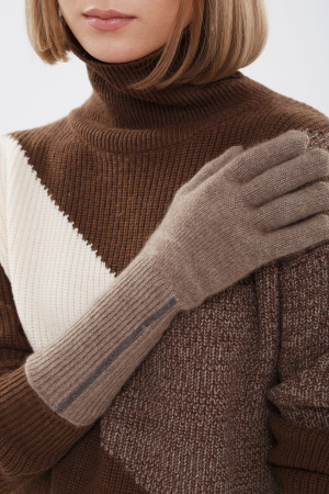 Перчатки 31131 кашемир мунх КХ (F, 57 коричневый)