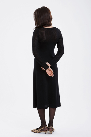 Платье 10-25-301-SL (каш+шелк) Гоеол (L-48, 4061 черн)