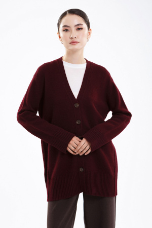 Кардиган жен 07-24-201-ОС Гоеол (L-48, 1327 темно-борд)
