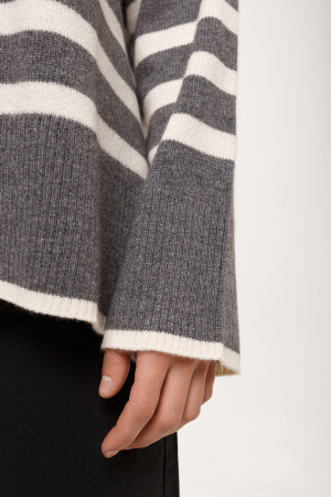 Свитер жен 12187 каш Мунх КХ (XL-50, 74/01 сер*бел)