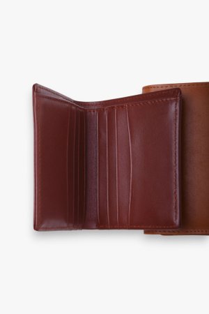 Кошелек кожанный (формат книж) AMW2502 MARIS (F, коричневый )