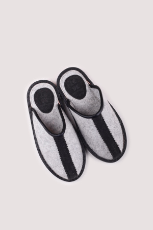 Тапочки войлочные без пятки Bogts (36-37, серый)