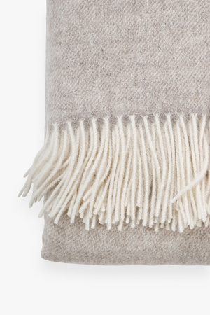 Плед шерсть WDL61090 БлюСкай (КХ) (200*150, 01/03 бел*беж)