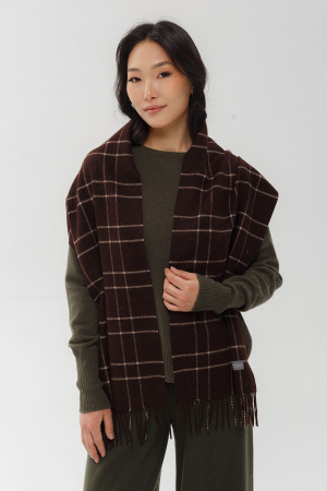 Шарф вербл WBM59028 БлюСкай (КХ) (160*30(+-2), 20002 шок*беж)