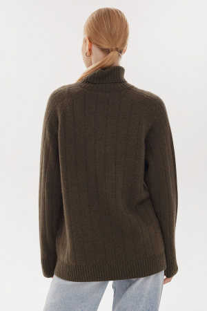 Свитер жен 12175 каш Мунх (M-46, 740 хаки)