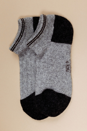 Носки укороченные 70% шерсть ТОД (34-36, сер*граф)