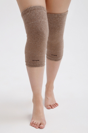 Наколенники длинные 70% шерсть ТОД (F, коричневый )