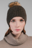 Шапка косички (с помпоном) ТОД (F, шоколадный)