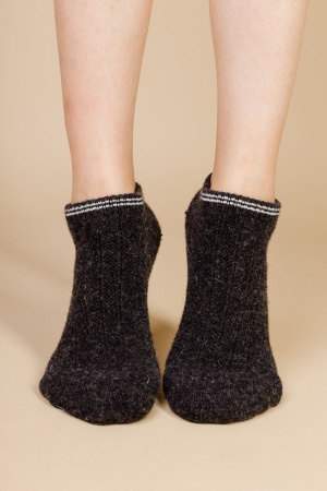 Носки укороченные 70% шерсть ТОД (34-36, графитовый)