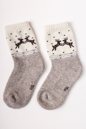 Носки дет 100% шерсть ТОД (32-34,  в ассортименте )