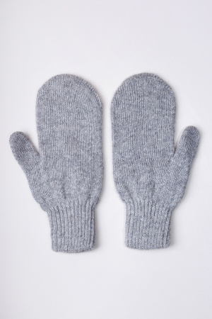 Варежки взрослые 70% шерсть Бат Сежу (1, серый)