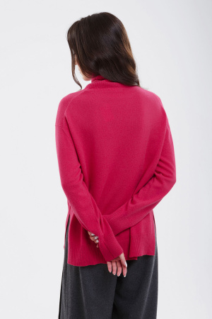 Свитер жен 12180 каш Мунх (L-48, 1717 малиново-красный)