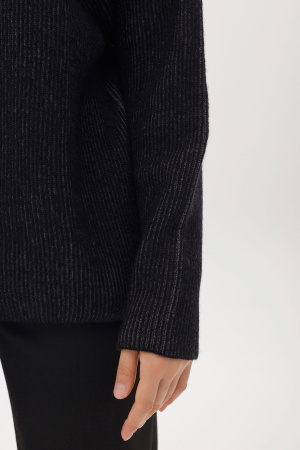 Свитер жен 03-23-301-OC Гоеол (F, G61/G74/MD D-404 черн*т-сер)