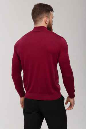 Джемпер муж KМ060540 каш+шелк гоби (M-46, 46 бордо)