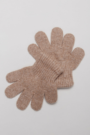 Перчатки детские 70% шерсть Бат Сежу (2, коричневый )