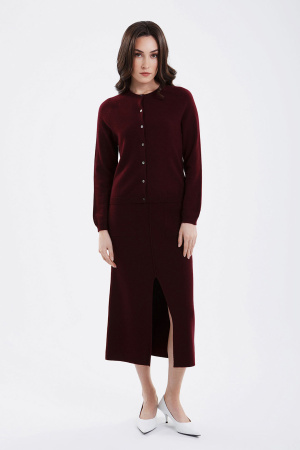 Кардиган жен 07-25-200-ОС Гоеол (L-48, 1327 темно-борд)