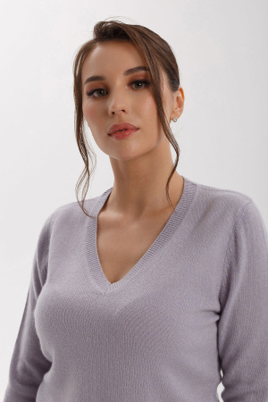 Пуловер жен KW071532 гоби (M-46, 1556 пастельно-лилов)