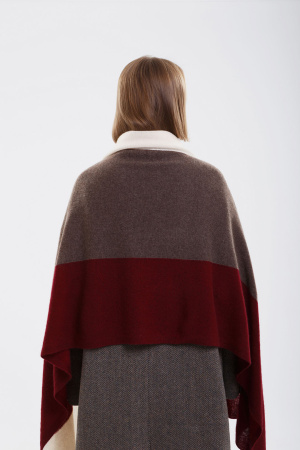 Палантин 09088 каш Мунх  (80*200, 997/497/46 крем*т.кор*борд)