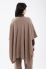 Пончо каш IA 20-213L БлюСкай (OS oversize, 57 коричневый  )