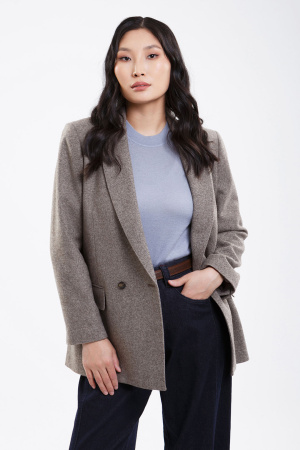 Топ (майка) шелк+каш 103-0221-006 Хан Богд (M-46, 3191 Серо-голубой)