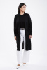Кардиган длин жен шелк+каш 102-0221-172 Хан Богд (F, 1511 черный)