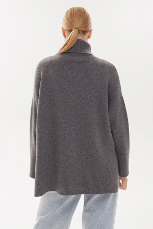 Свитер жен 12187 каш Munkh (XL-50, 74 серый)