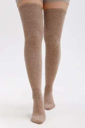 Чулки 70% шерсть ТОД (F, коричневый )
