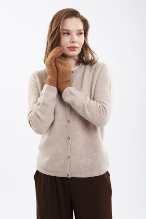 Варежки взрослые 70% шерсть ТОД (1, рыжий)