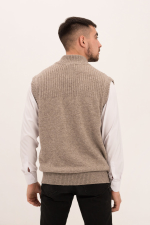 Жилет муж 7М06001 на пуговицах ТОД (M-46, коричневый )