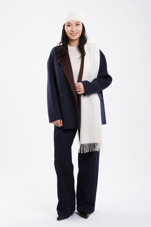 Шарф кашем WF66001 БлюСкай (180*30(+-2), 01 белый)