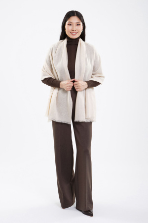 Палантин кашем WF57048 БлюСкай  (180*70, 200 бежев )