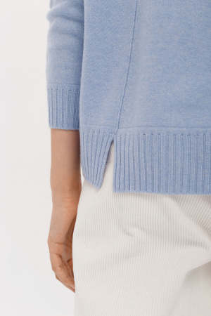 Свитер жен 12072 каш Мунх (M-46, 520 голубой)