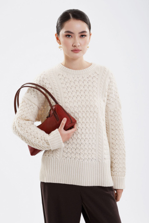 Джемпер KW045529 Гоби (M, Н-1 бел)