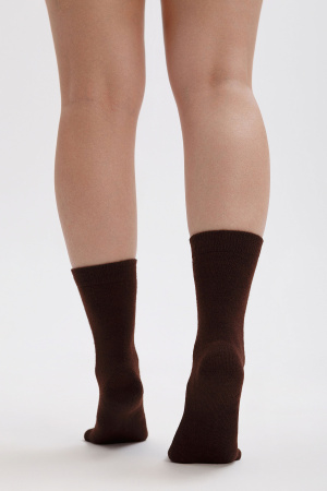 Носки 70% шерсть   (44-46, шоколадный)