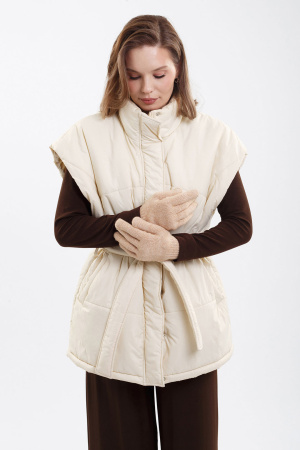 Перчатки взрослые 70% шерсть ТОД (1, бежевый )