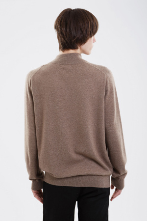 Сорочка муж 11008 на молнии каш Мунх (M-46, 57 коричневый)