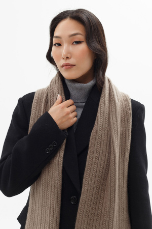 Шарф KW211297 гоби (F, 57 коричневый)