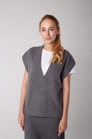 Жилет жен 06084 Мунх КХ (2XL-52, 74 серый)