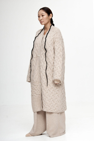 Кардиган жен 08442 каш (обр Абз) мунх (L, 1000 бежево-кор)