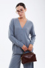 Кардиган жен 08397 каш Munkh (M-46, 1402 голубо-синий)